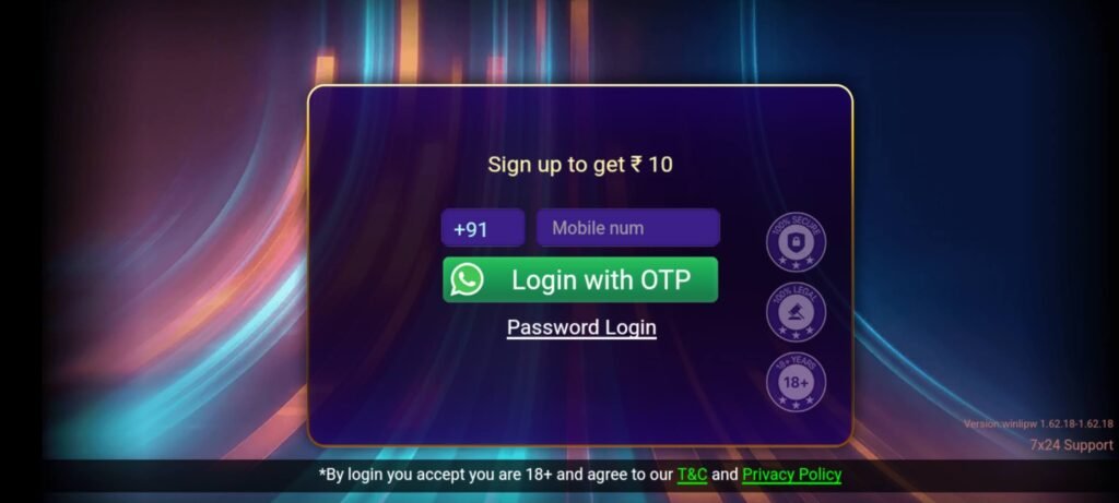 How to Register Teen Patti win Download ?