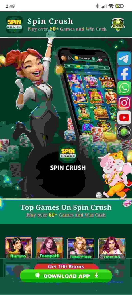 ABOUT IMPORTANT INFORMATION IN SPIN CRUSH APP