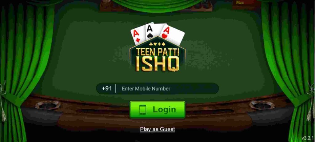 Teen Patti Ishq APP डाउनलोड - साइन इन 50 | निकालें 100